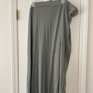 Striped maxi skirt